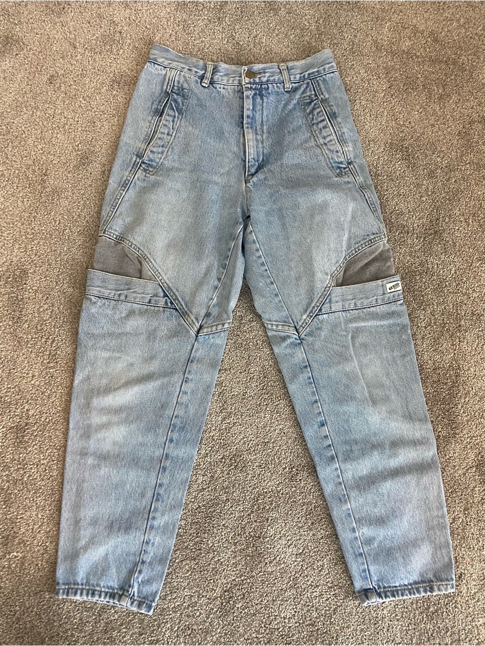 Vintage 80s/90s Guess High Waisted Cargo Skater Jeans
